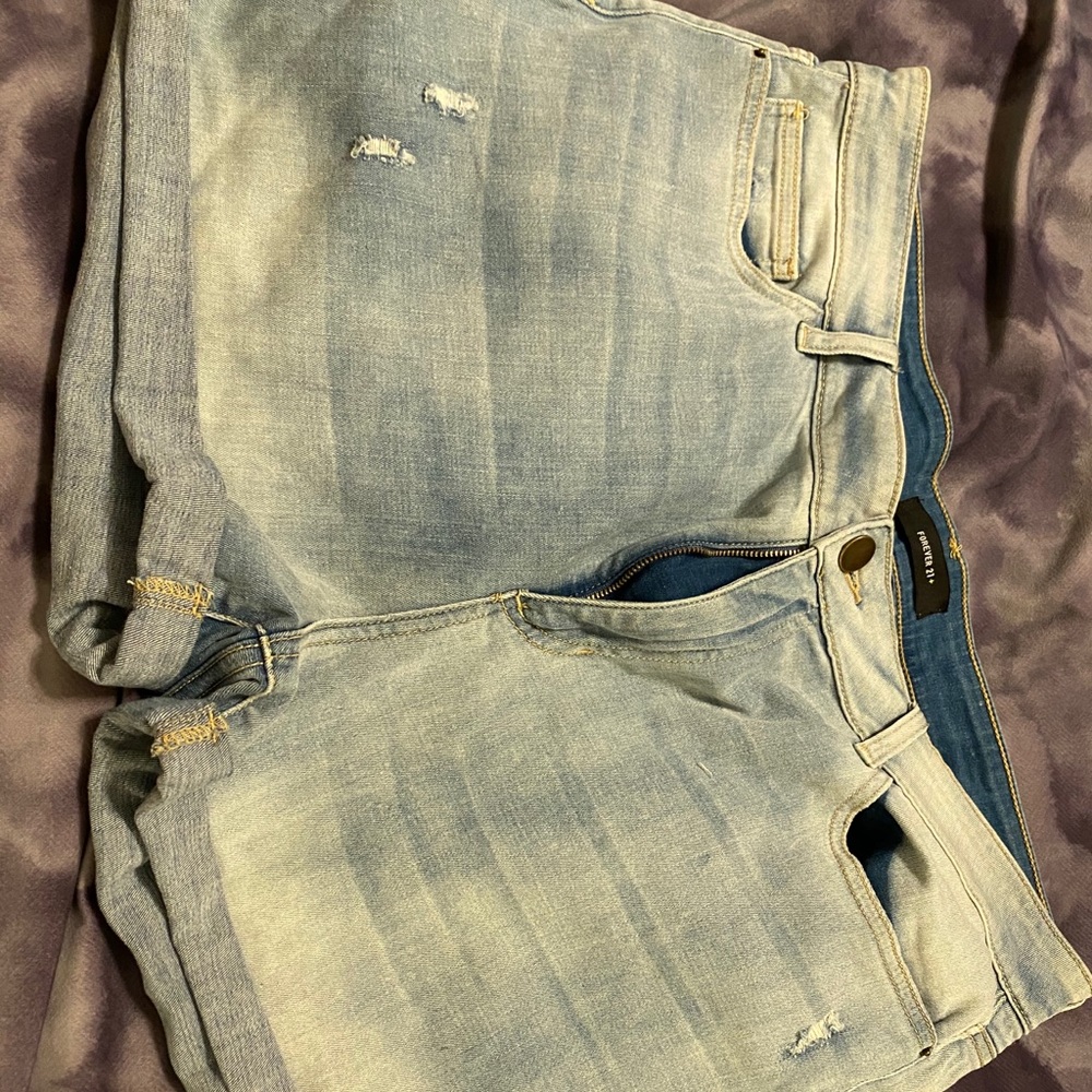 Denim shorts